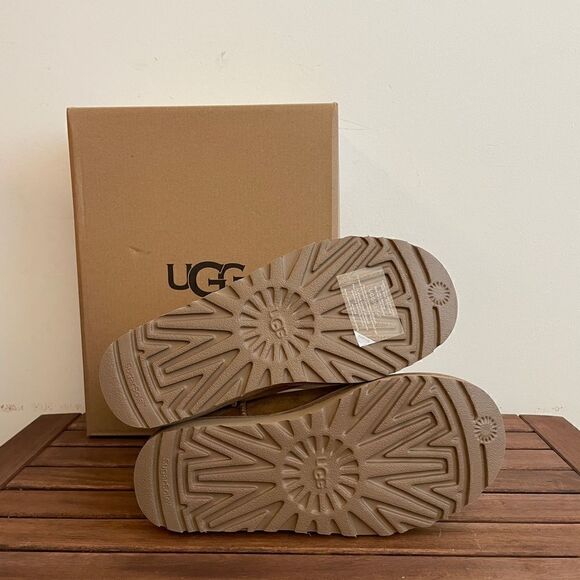 UGG Classic Mini Side Logo II Chestnut Women Size 7 - Picture 8 of 15